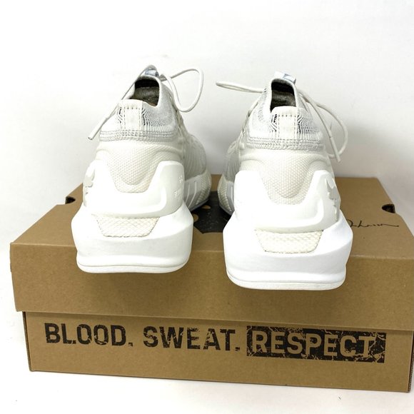 🌸Sale🌸 Under Armour UA Project Rock2 Mesh White Sneaker Women’s 3022398-103 - Picture 5 of 10